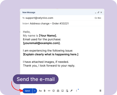 Screenshot showing send button